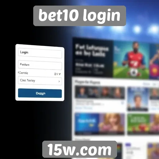 Interface de usuário do site bet10 login analisada