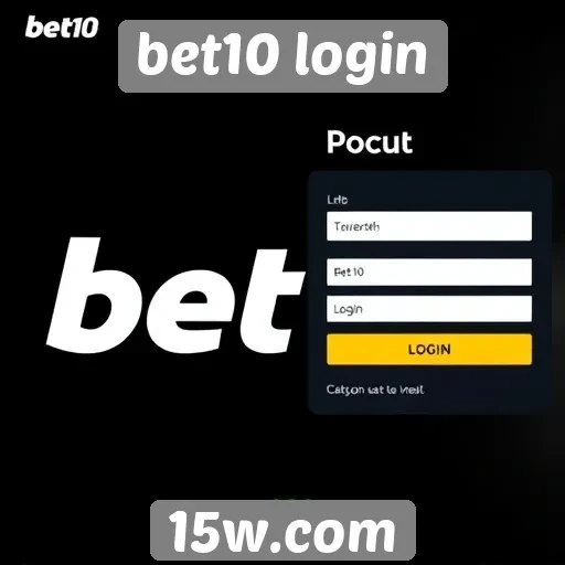 Acessando sua conta no site bet10